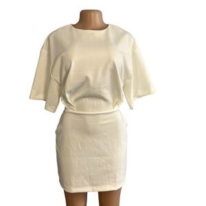 Showpo Karyna Mini Dress - Short Sleeve Boxy T-Shirt Dress In White